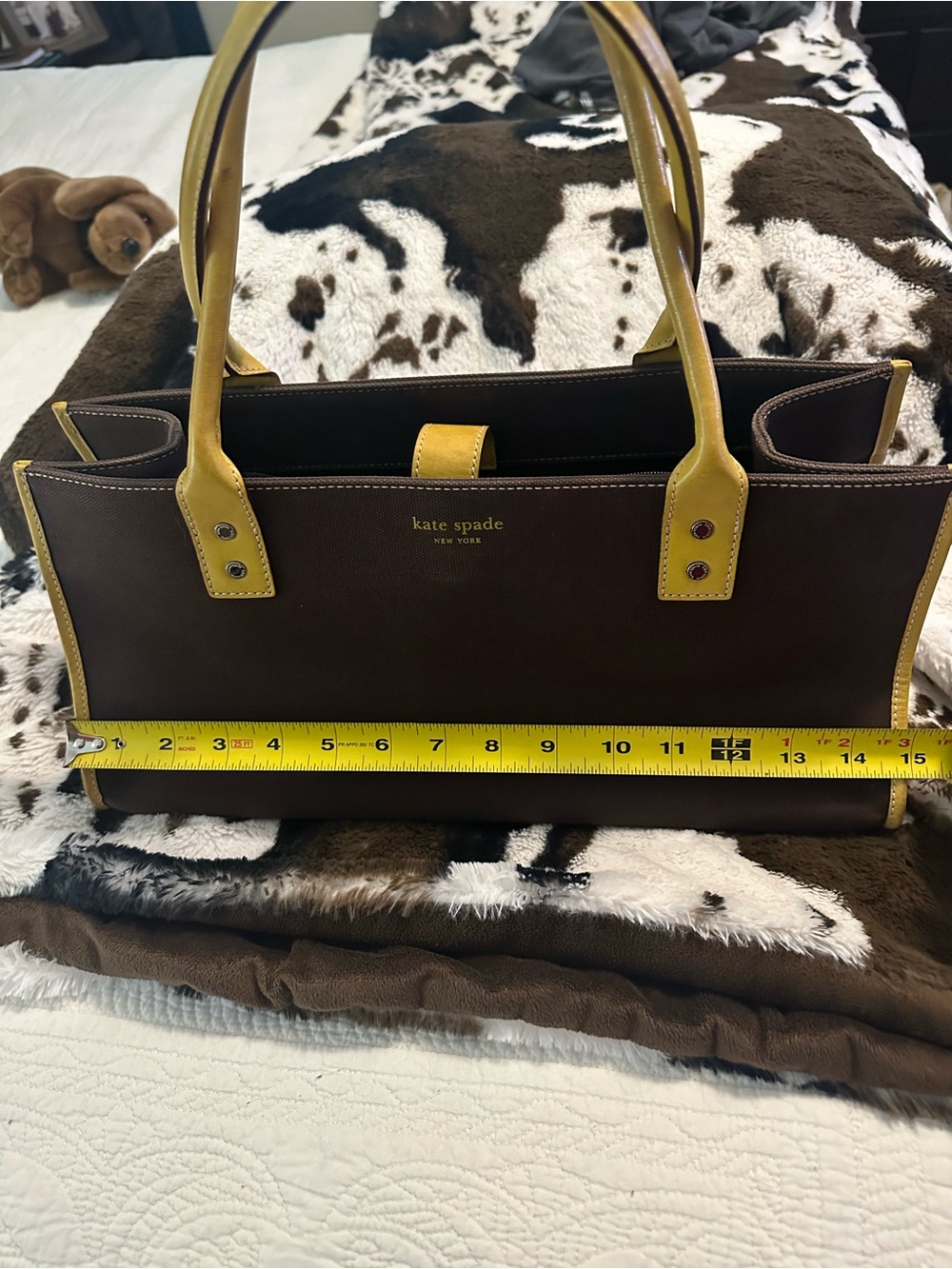 Kate Spade Black and Yellow Tote Bag - Picture 12 of 13